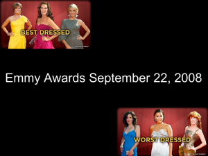 Emmy awards - Best and Worst Dressed.